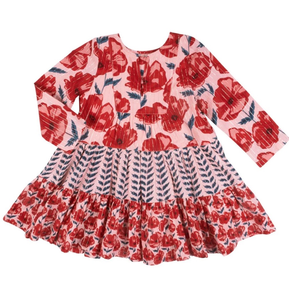Pink Chicken Penelope Dress - Rose Floral